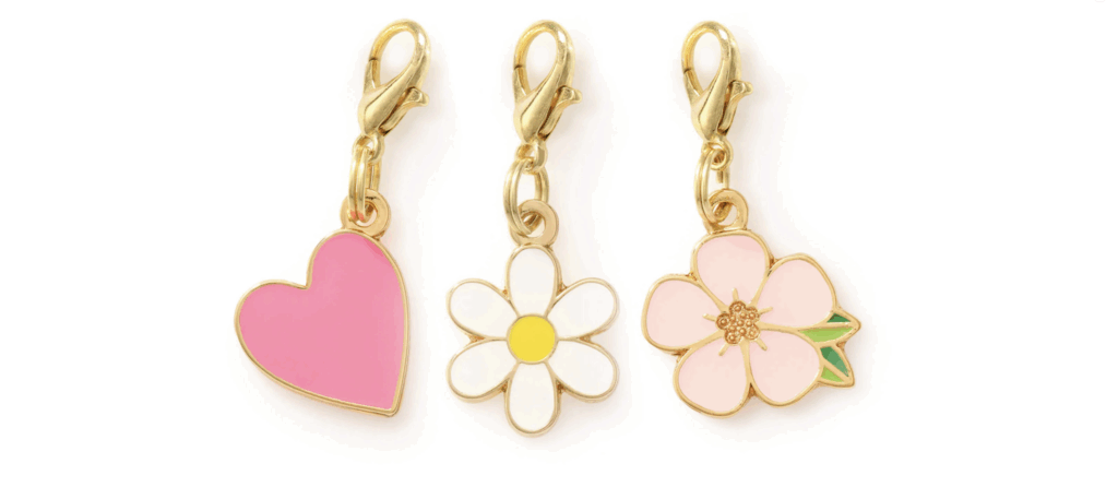 Flower Lover Collar Charm Set
